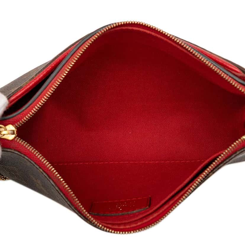 Louis Vuitton Monogram Pallas Clutch Brown Good condition - Model View