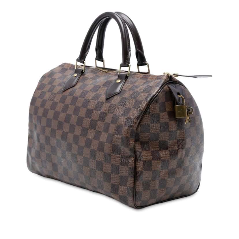 Louis Vuitton Damier Ebene Speedy 30 Brown Good condition - Back View