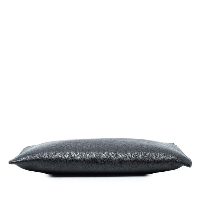 Prada Vitello Phenix Clutch Black Leather Good condition - Inside View