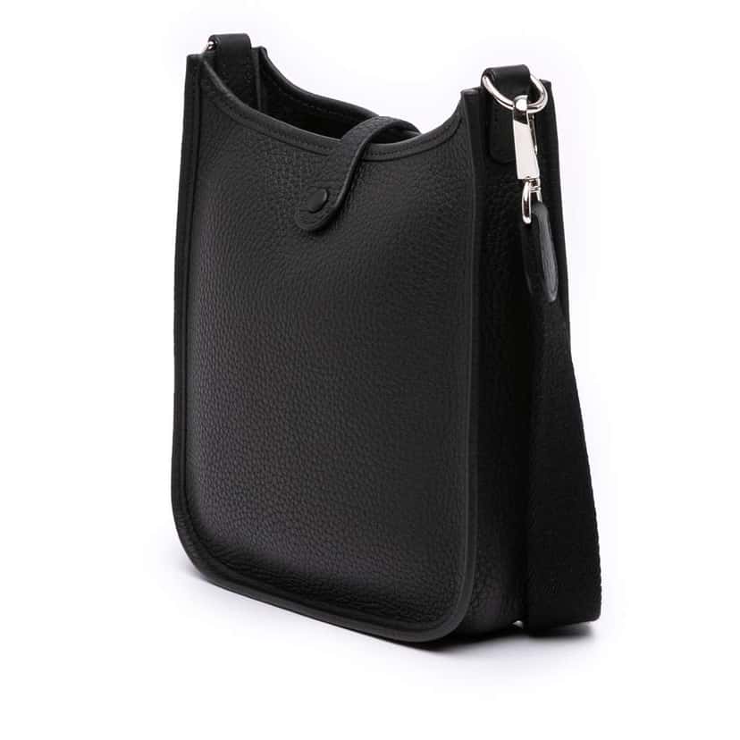 Hermès Clemence Evelyne TPM Black Leather Good condition - Back View