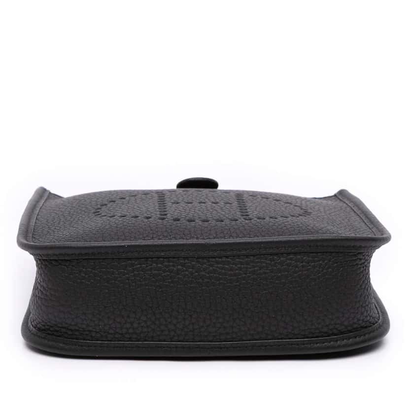 Hermès Clemence Evelyne TPM Black Leather Good condition - Inside View