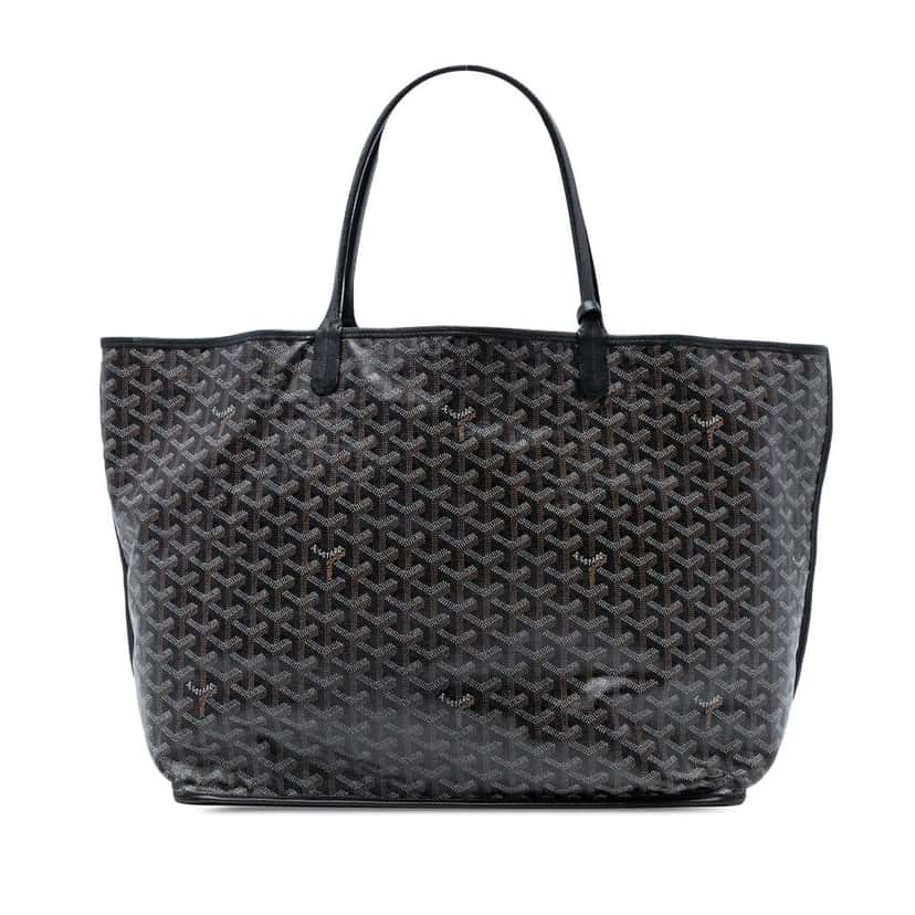 Goyard Goyardine Reversible Anjou GM Black Canvas Good condition - Front View