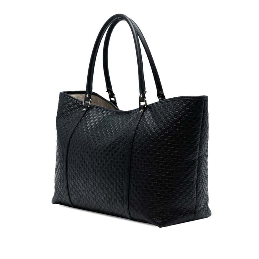 Gucci Large Microguccissima Joy Tote Black Leather Good condition - Back View