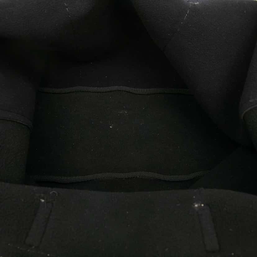 Prada Neoprene Logo Shopping Tote Black Polyester Good condition - Model View