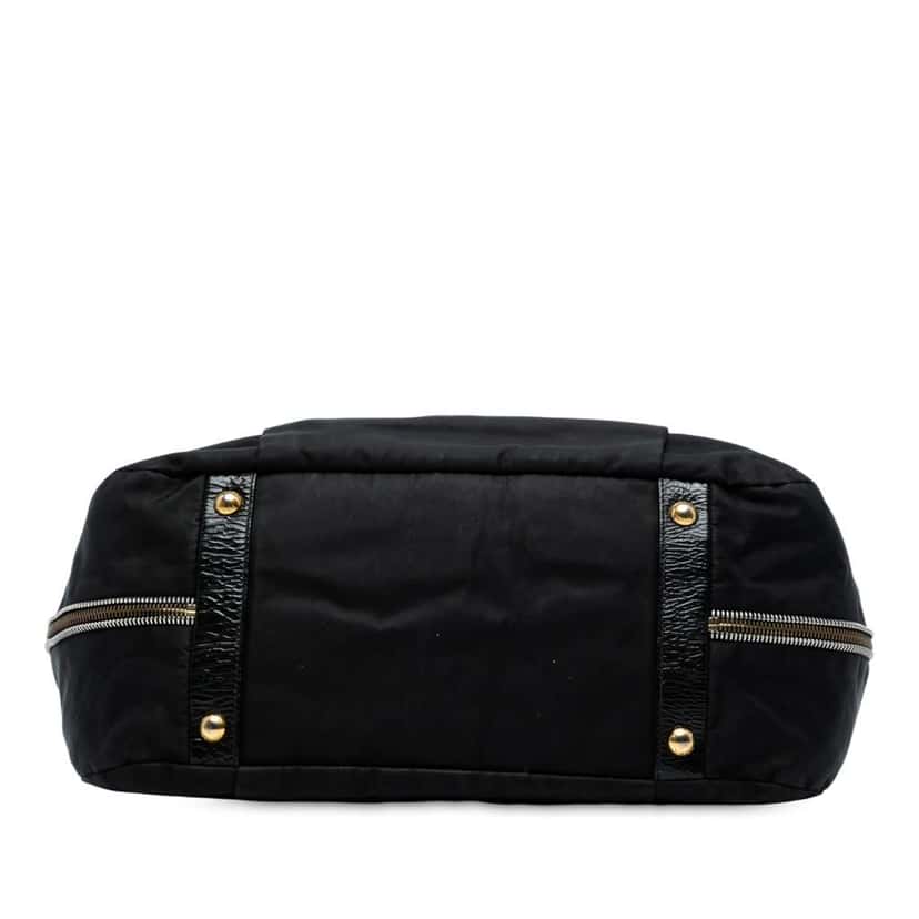 Prada Naplak Trimmed Tessuto Side Zip Tote Black Good condition - Inside View