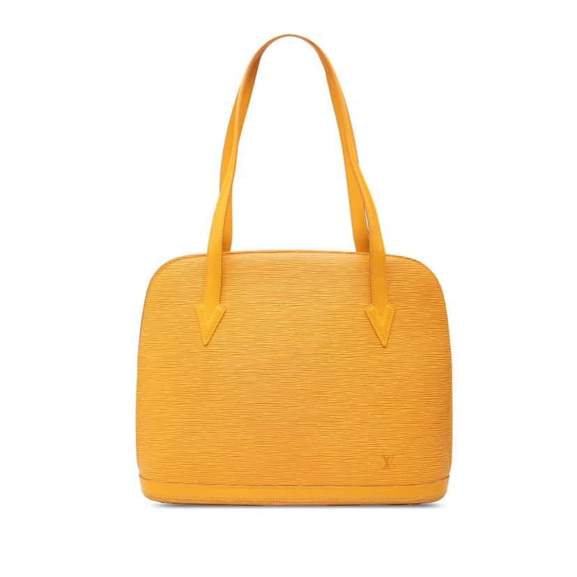 Louis Vuitton Epi Lussac Yellow Leather Good condition - Front View