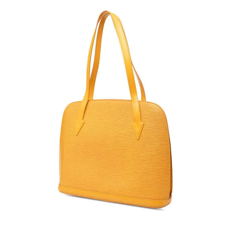 Louis Vuitton Epi Lussac Yellow Leather Good condition - Back View