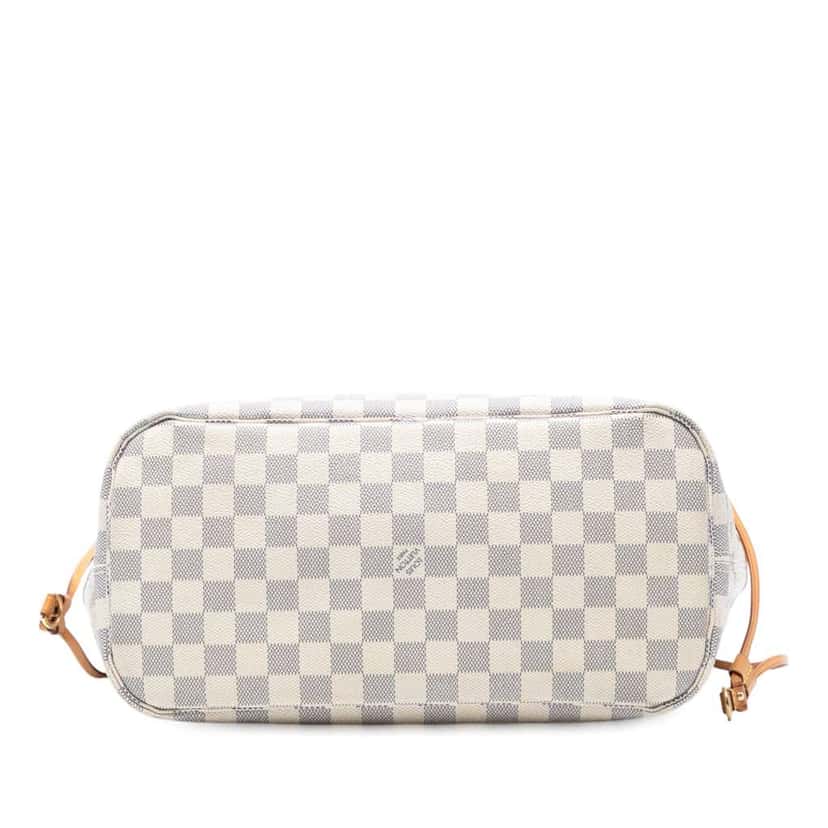 Louis Vuitton Damier Azur Neverfull MM White Good condition - Inside View