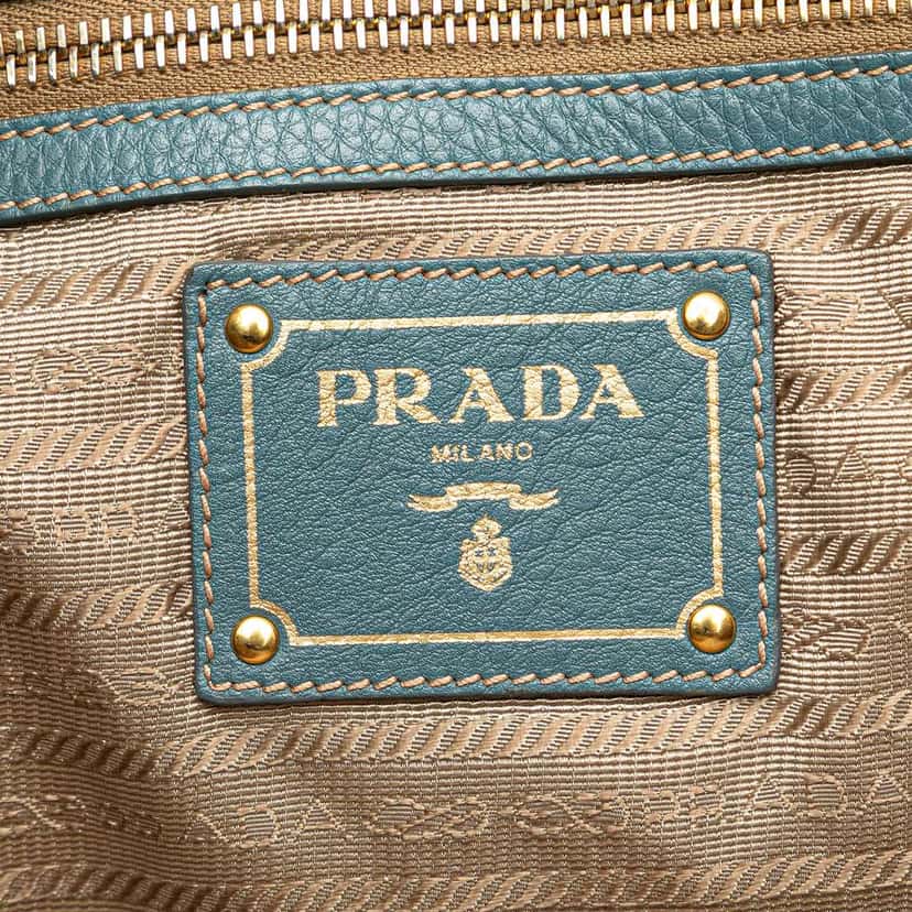 Prada Canvas Canapa Logo Satchel Brown Canvas Good condition - Box View