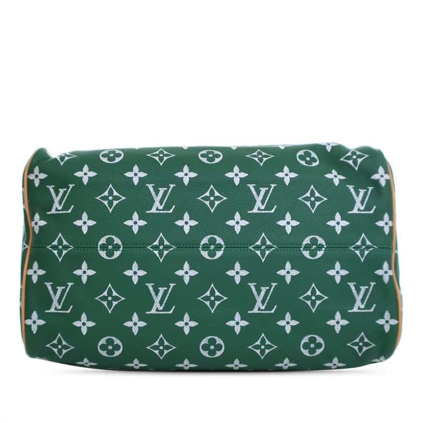 Louis Vuitton Monogram Leather Speedy P9 Bandouliere 40 Green Leather Good condition - Inside View