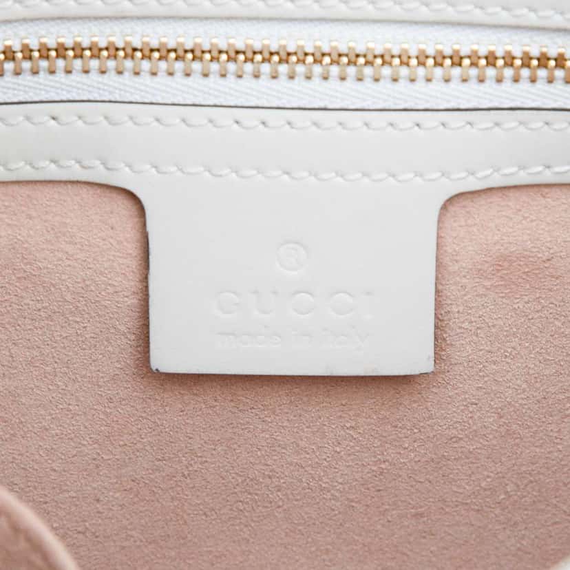 Gucci Small Calfskin Jackie 1961 Crossbody White Leather Good condition - Box View