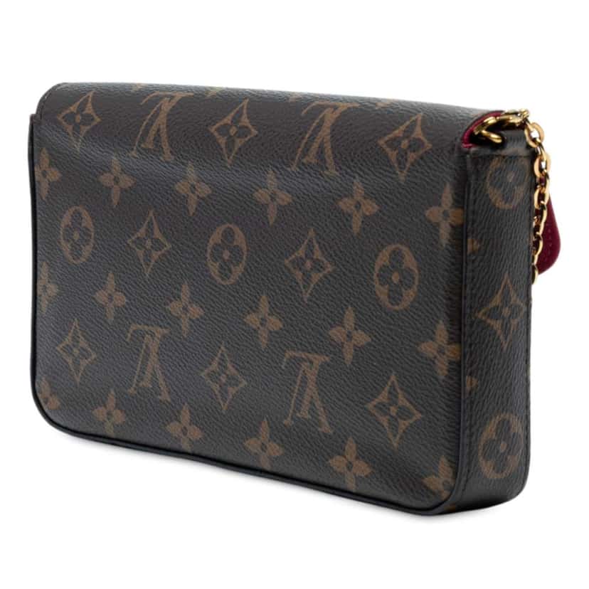 Louis Vuitton Monogram Pochette Felicie Brown Good condition - Back View