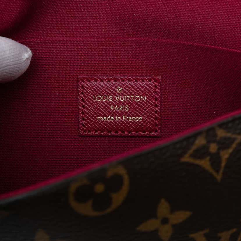 Louis Vuitton Monogram Pochette Felicie Brown Good condition - Box View