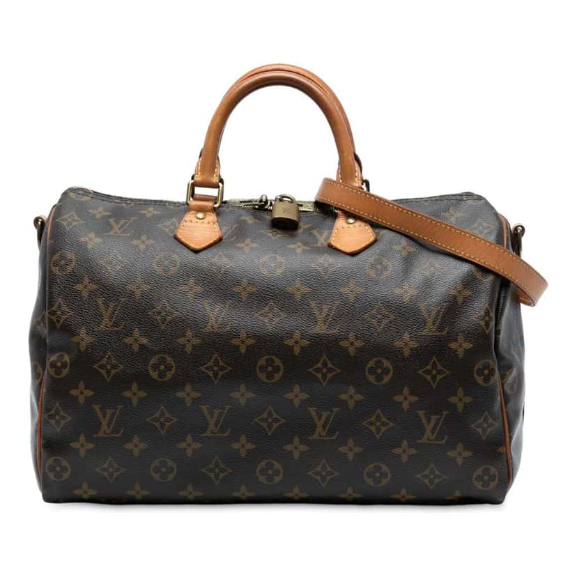 Louis Vuitton Monogram Speedy Bandouliere 35 Brown Good condition - Front View