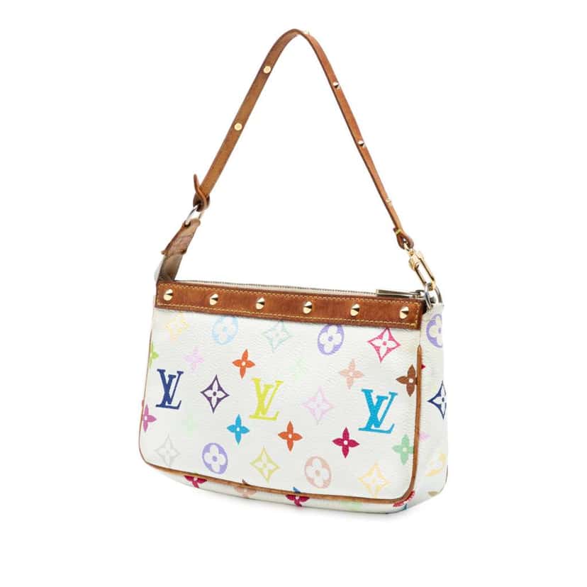 Louis Vuitton Monogram Multicolore Pochette Accessoires White Good condition - Back View