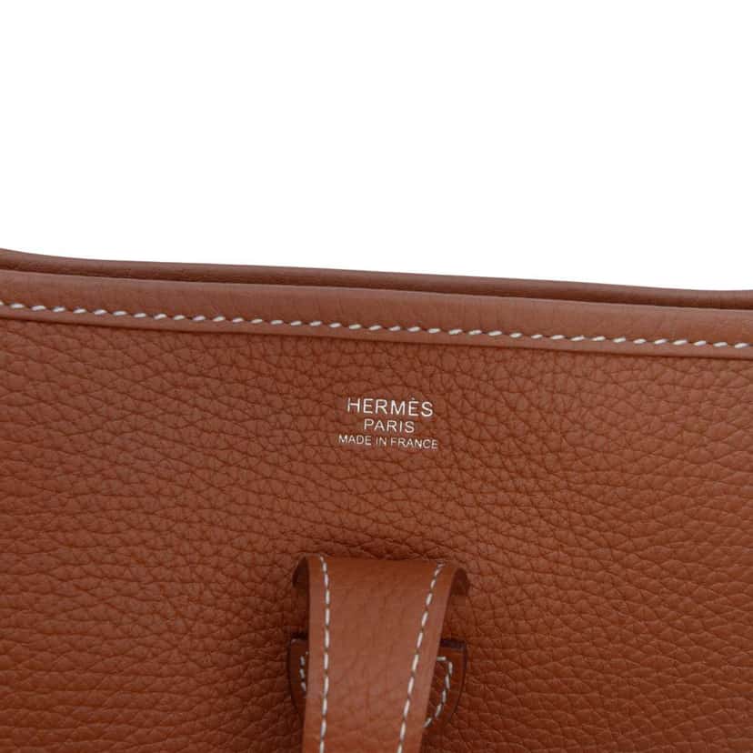 Hermès Clemence Evelyne III 29 Brown Leather Good condition - Box View
