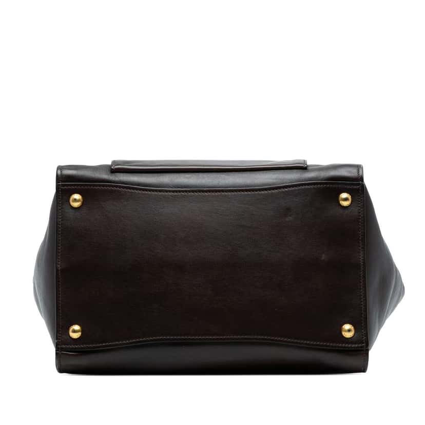 Prada Soft Calf Shopping Tote Brown Leather Good condition - Inside View