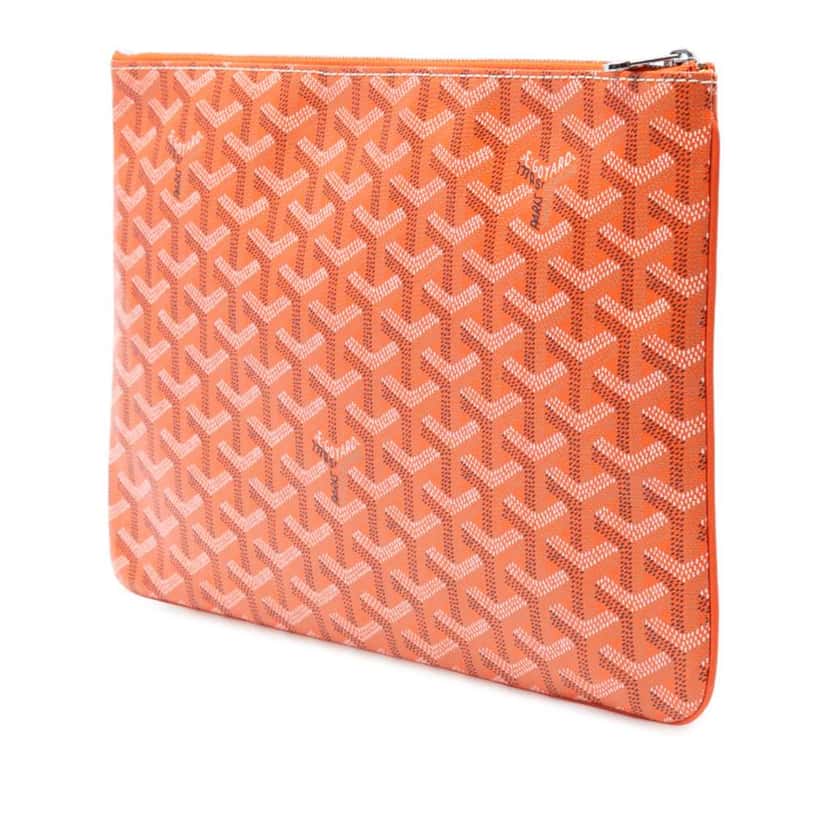 Goyard Goyardine Senat MM Orange Canvas Good condition - Back View