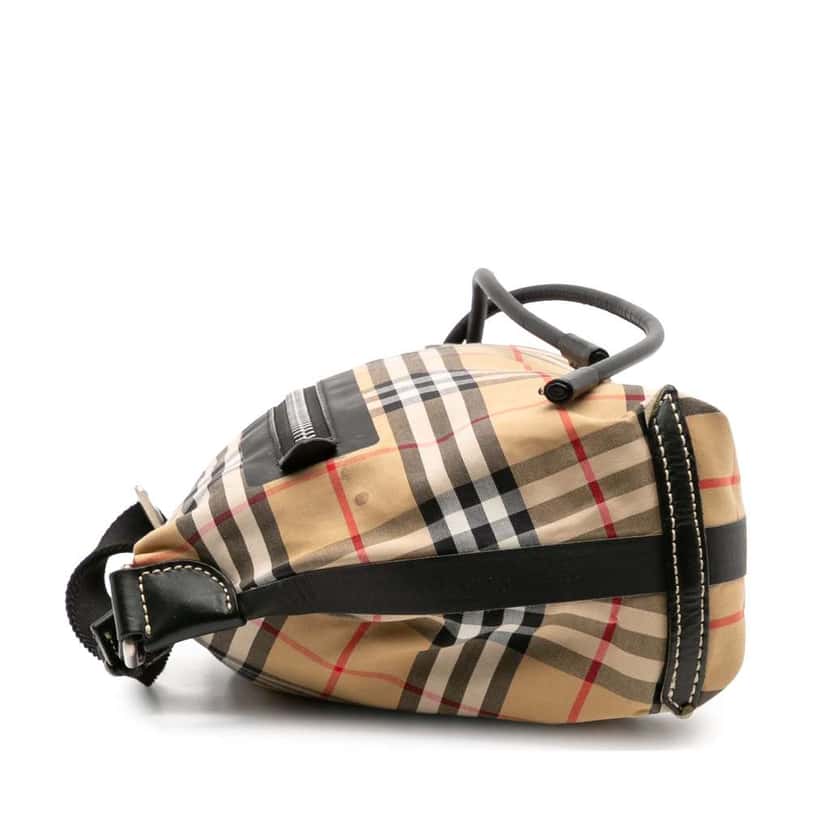 Burberry Small House Check Canvas Sailing Sling Bag Brown Canvas Good condition - Inside View