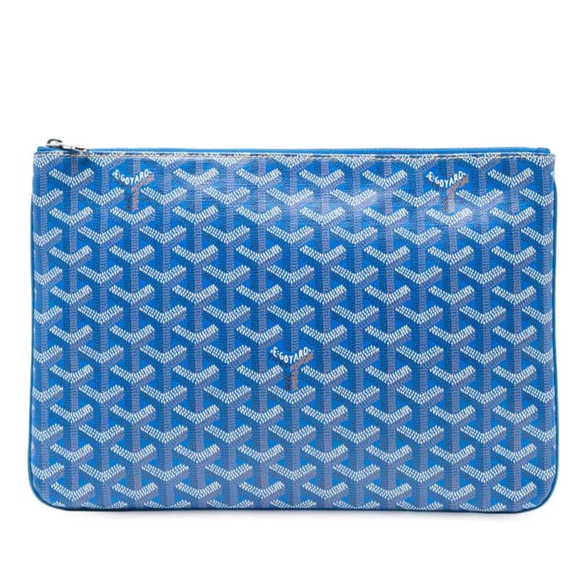 Goyard Goyardine Senat MM Blue Canvas Very good condition - Front View