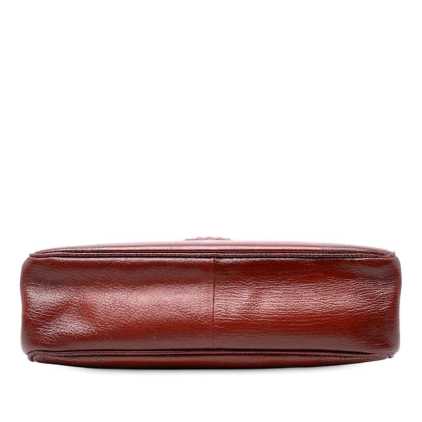 Bottega Veneta Leather Doctor Frame Handbag Red Leather Good condition - Inside View