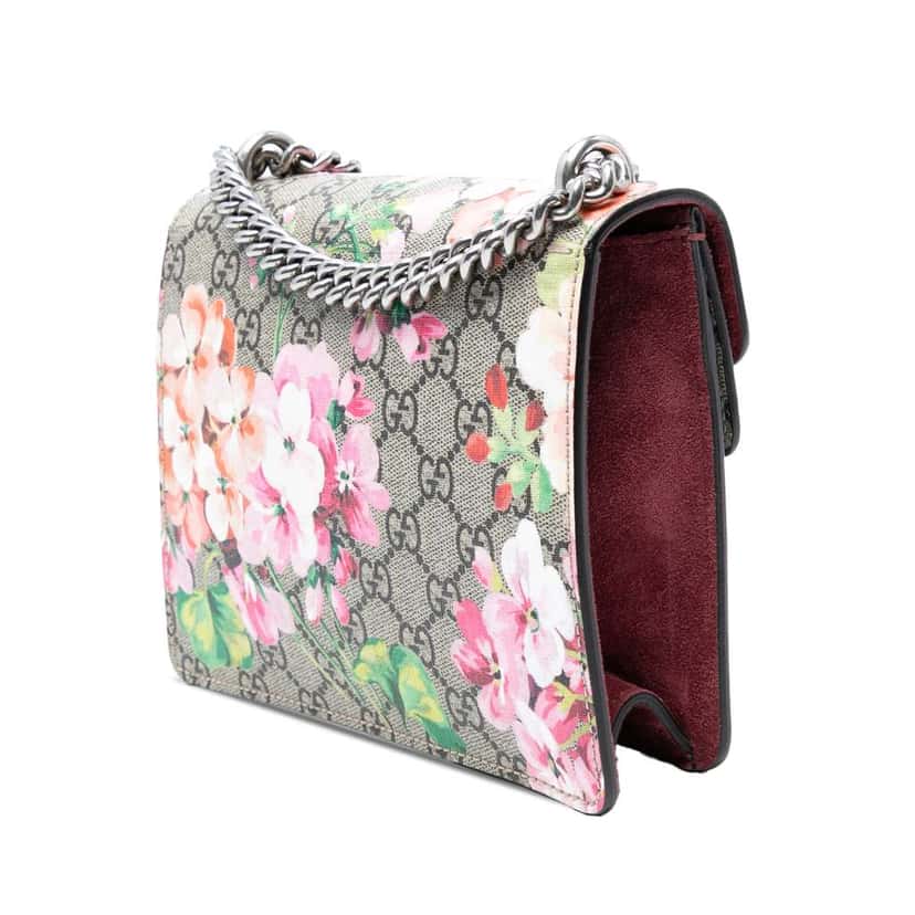 Gucci Small GG Supreme Blooms Dionysus Crossbody Brown Canvas Good condition - Back View