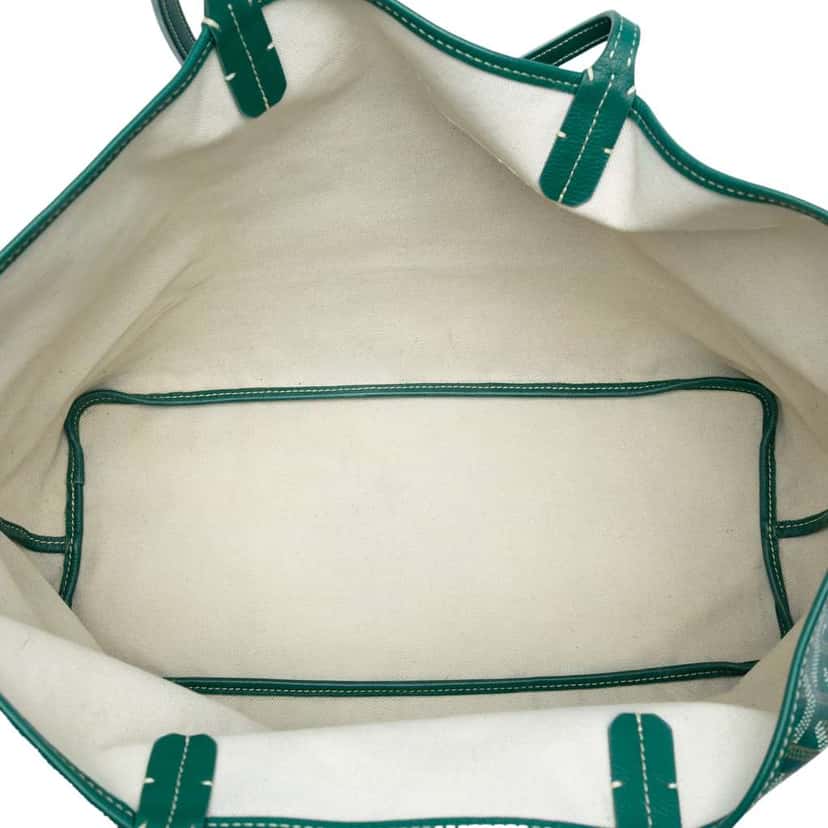 Goyard Goyardine Saint Louis PM Green Canvas Very good condition - Inside View