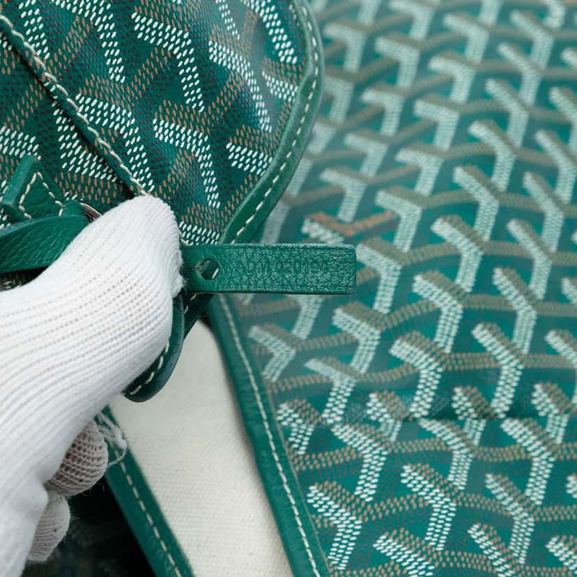 Goyard Goyardine Saint Louis PM Green Canvas Very good condition - Box View