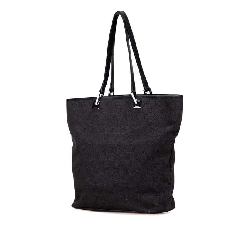Gucci GG Denim Tote Black Denim Good condition - Back View