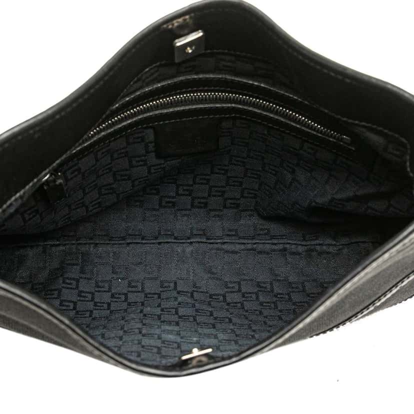 Gucci Canvas Reins Hobo Black Canvas Good condition - Model View