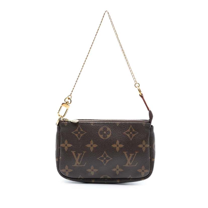 Louis Vuitton Monogram Mini Pochette Accessoires Brown Good condition - Front View