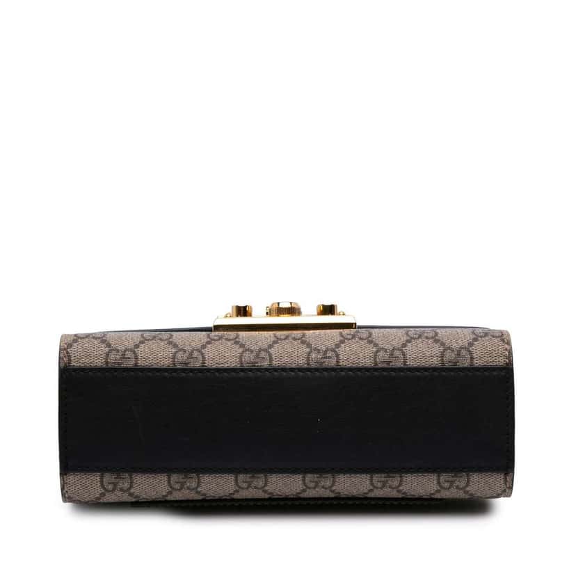 Gucci Small GG Supreme Padlock Crossbody Brown Canvas Good condition - Inside View