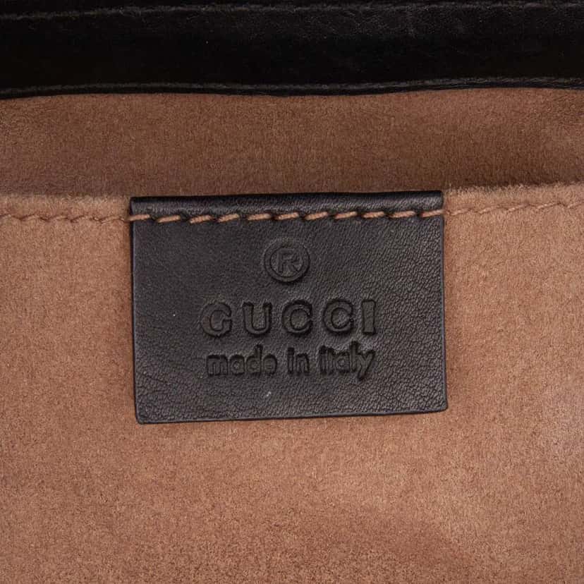 Gucci Small GG Supreme Padlock Crossbody Brown Canvas Good condition - Box View