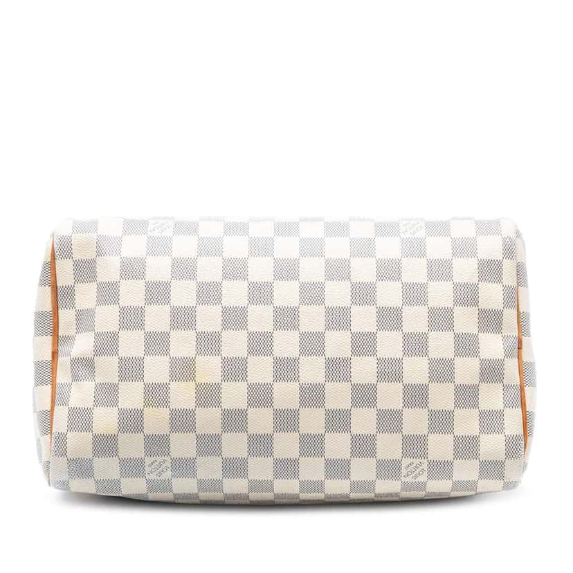 Louis Vuitton Damier Azur Speedy 30 White Good condition - Inside View