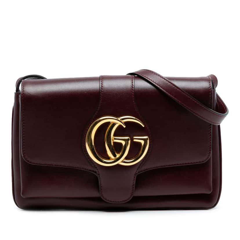Gucci Small Leather Arli Crossbody Red Leather Good condition - Front View