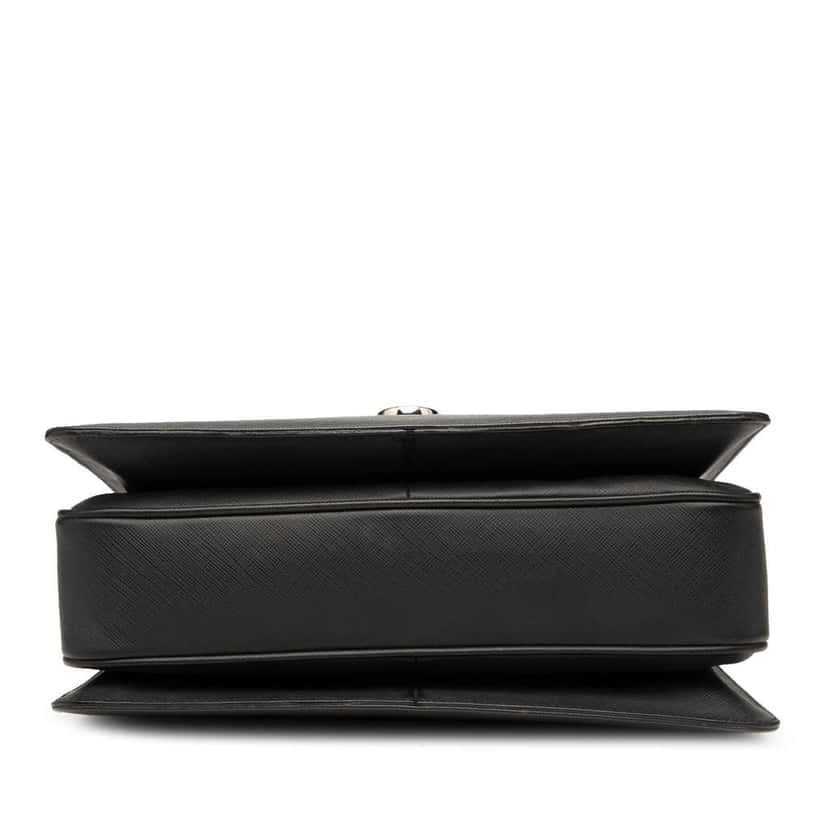 Salvatore Ferragamo Gancini Leather Katia Satchel Black Leather Good condition - Inside View