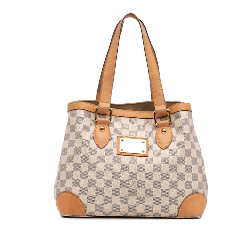Louis Vuitton Damier Azur Hampstead PM White Canvas Good condition - Front View