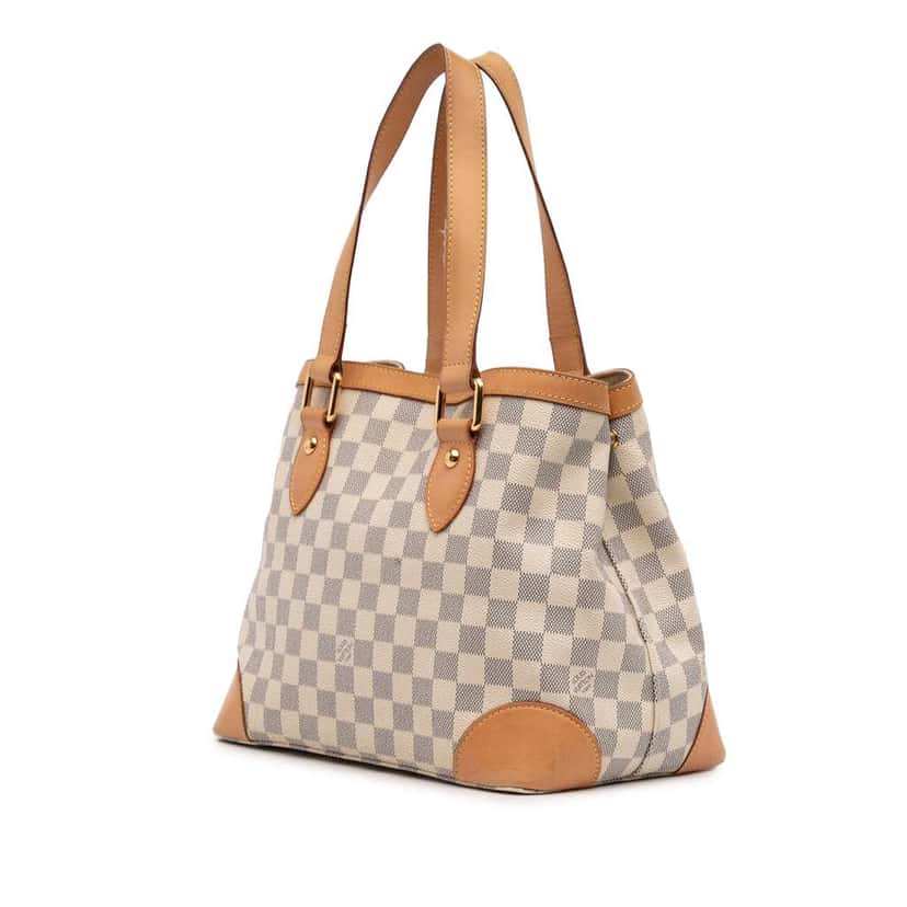 Louis Vuitton Damier Azur Hampstead PM White Canvas Good condition - Back View