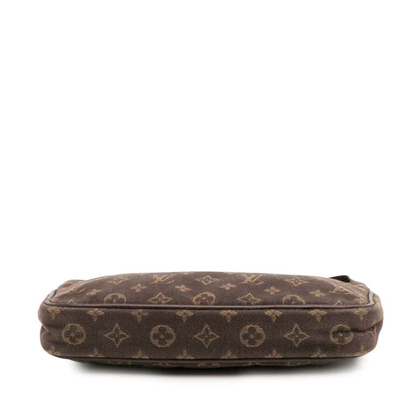 Louis Vuitton Monogram Mini Lin Bucket PM Pouch Brown Canvas Good condition - Inside View