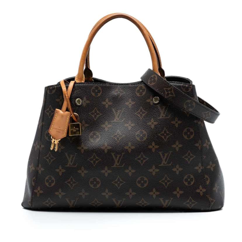 Louis Vuitton Monogram Montaigne MM Brown Good condition - Front View
