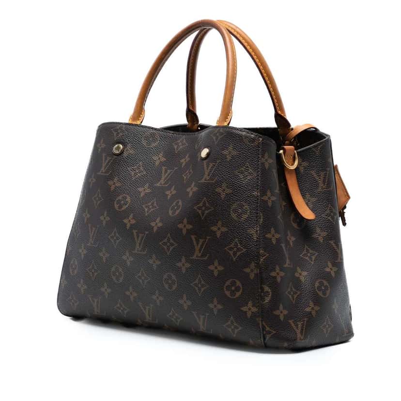 Louis Vuitton Monogram Montaigne MM Brown Good condition - Back View