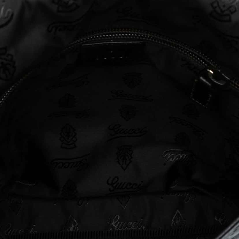 Gucci Guccissima Crossbody Black Leather Very good condition - Model View