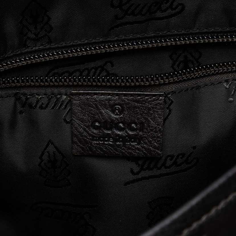 Gucci Guccissima Crossbody Black Leather Very good condition - Box View