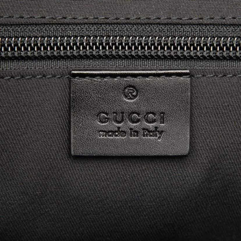 Gucci Diamante Leather Business Bag Black Leather Good condition - Box View