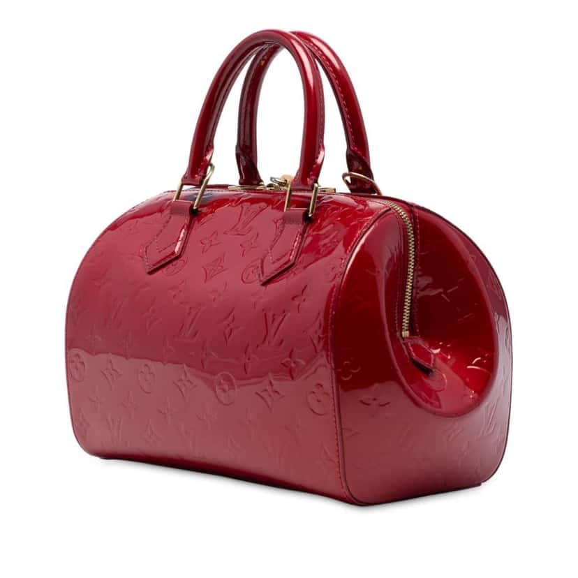 Louis Vuitton Monogram Vernis Montana Red Leather Good condition - Back View