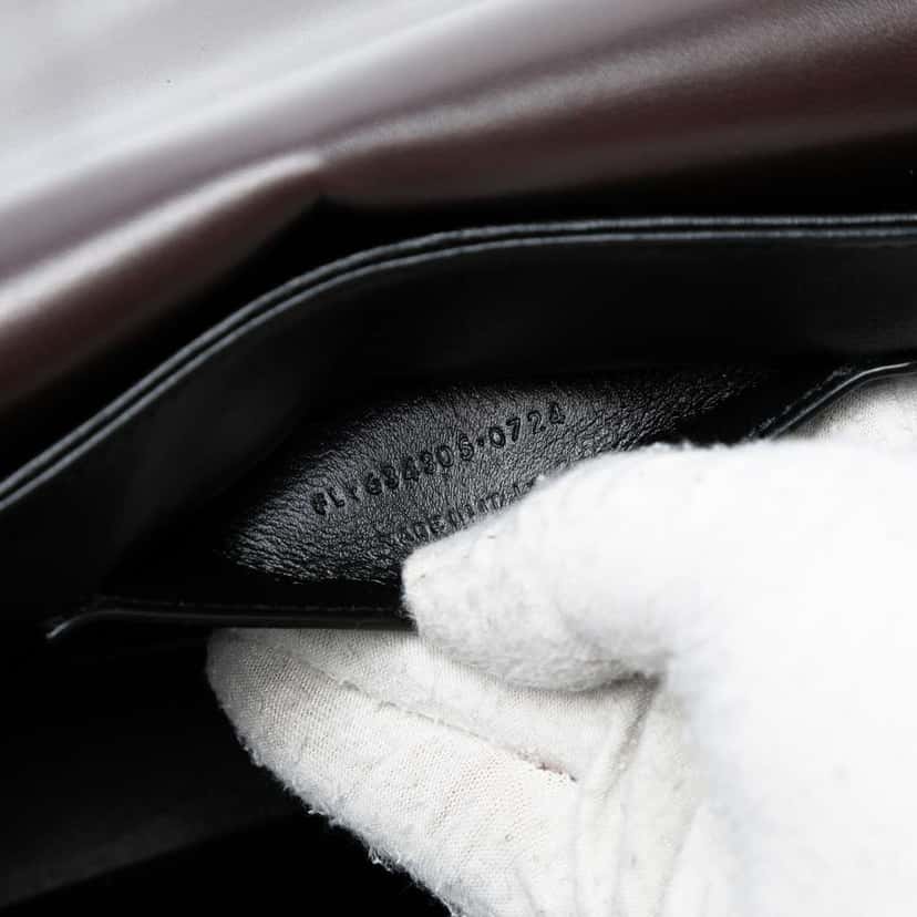 Saint Laurent Medium Calfskin Solferino Satchel In Box Brown Leather Good condition - Box View