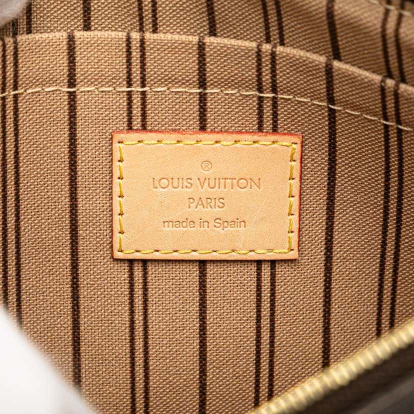 Louis Vuitton Monogram Neverfull Pouch Brown Canvas Good condition - Box View