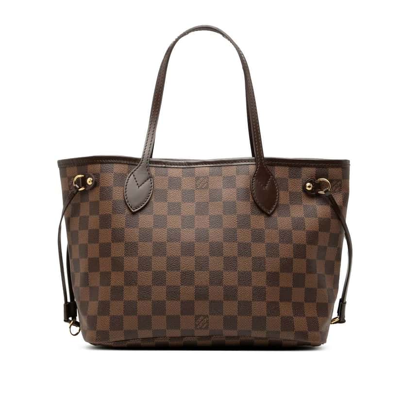 Louis Vuitton Damier Ebene Neverfull PM Brown Good condition - Front View