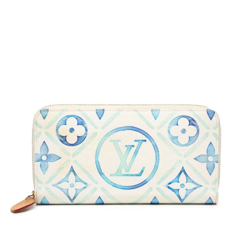 Louis Vuitton Monogram Tiles By The Pool Zippy Wallet Blue Good condition - Front View