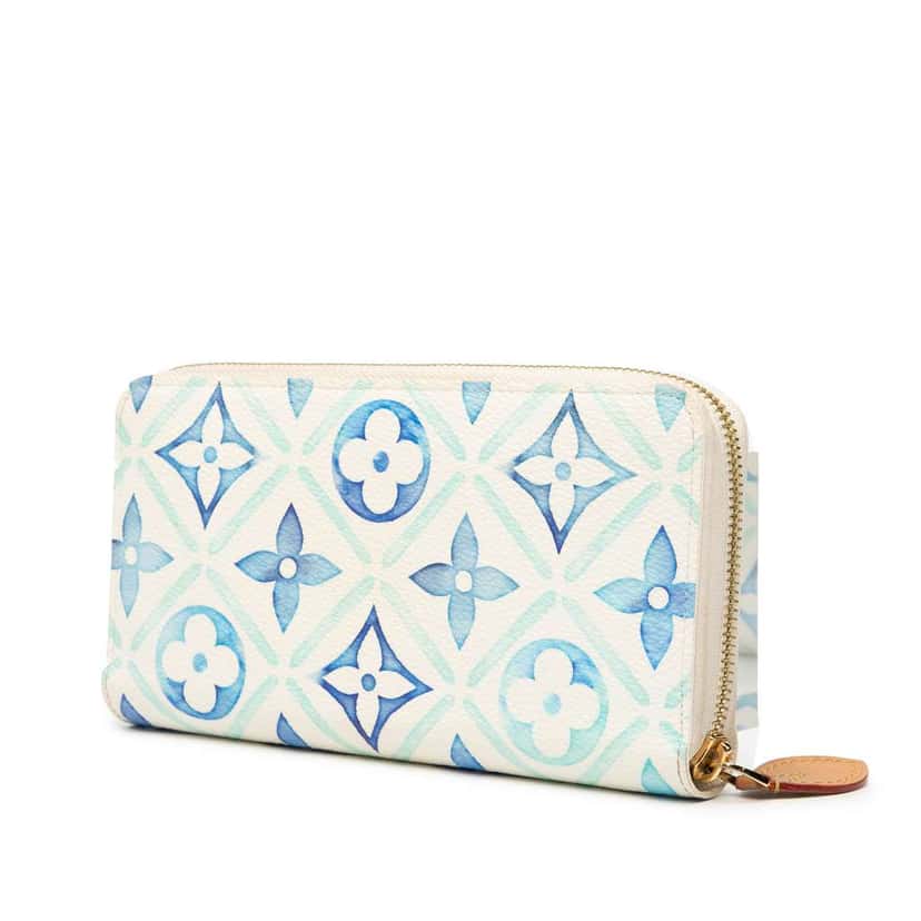 Louis Vuitton Monogram Tiles By The Pool Zippy Wallet Blue Good condition - Back View